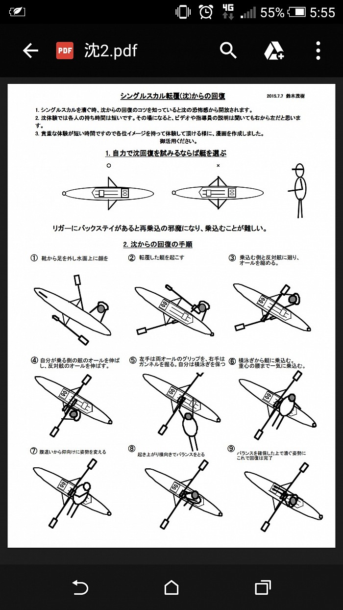 安全準備 その1 沈からの回復